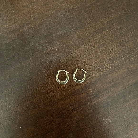Infant Gold Hoop Earrings - Picture 1 of 3
